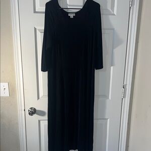 Coldwater Creek Elegant Black Long Sleeve Dress